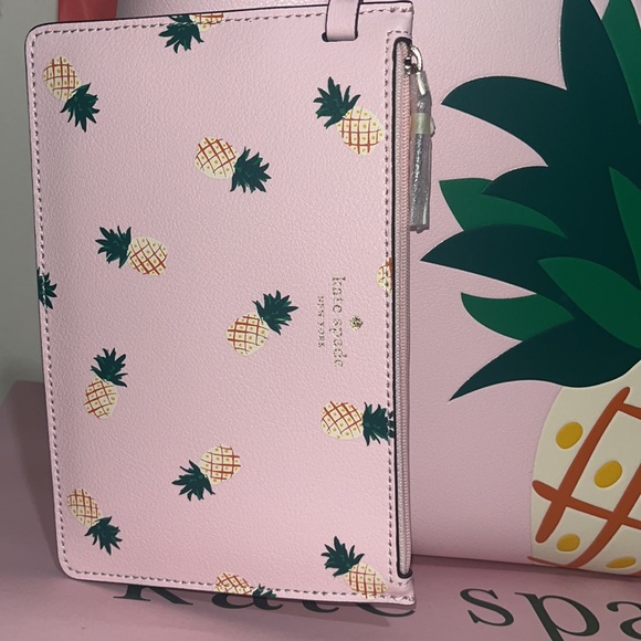 ♠️🍍 kate spade Pineapple Graphic Reversible Tote Bag, Pink Multi - Picture 11 of 16